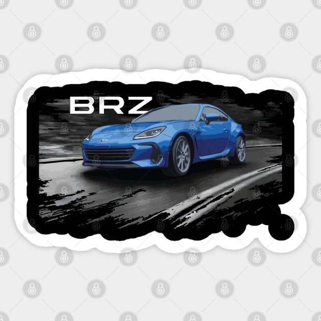 World Rally Blue Pearl BRZ 2022 gr86 zc6 Sticker by cowtown_cowboy